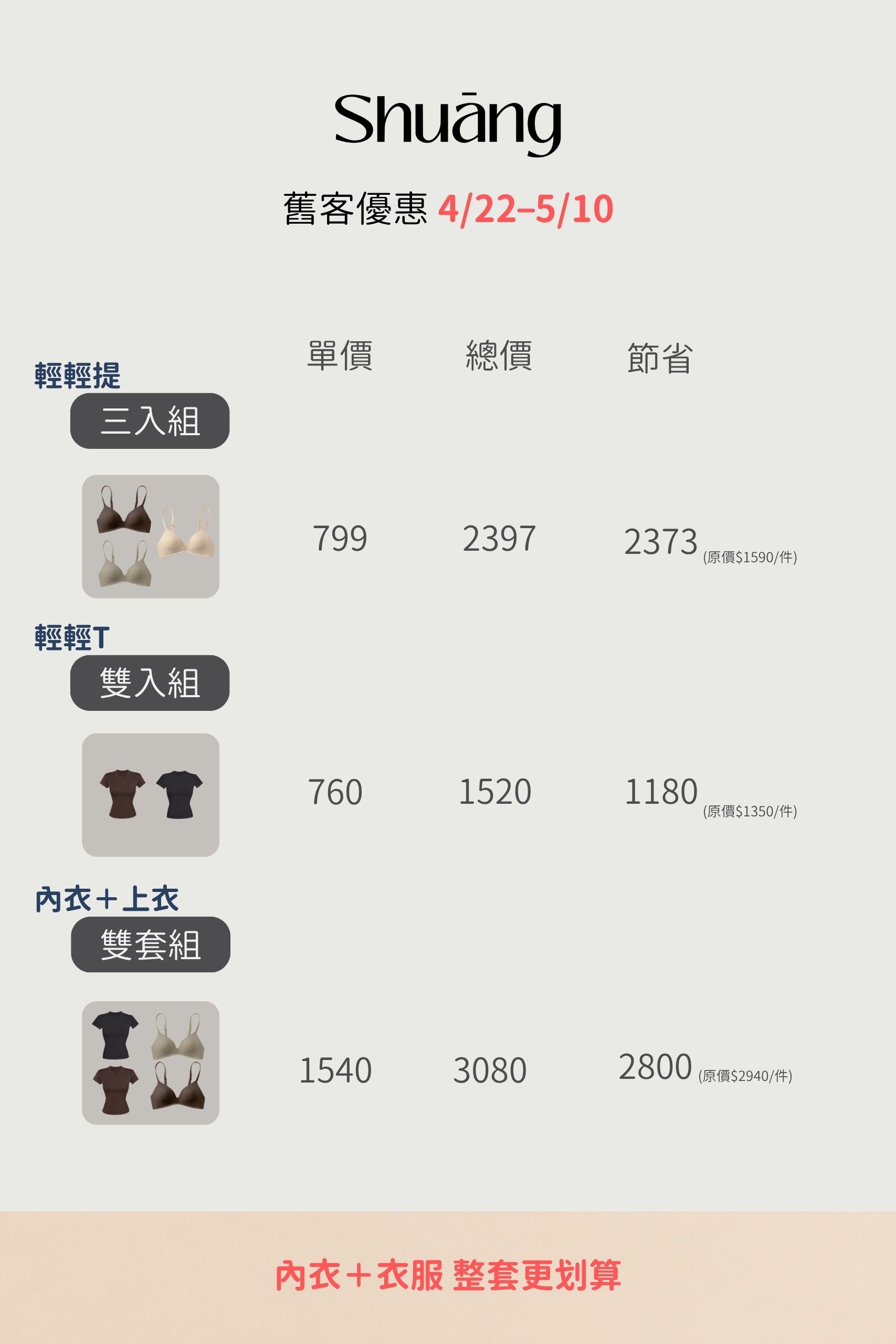 輕提系列 舊客專屬優惠(預購) 輕提系列 舊客專屬優惠(預購)